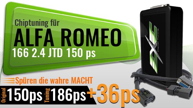 Chiptuning Alfa Romeo 166 2.4 JTD 150 ps