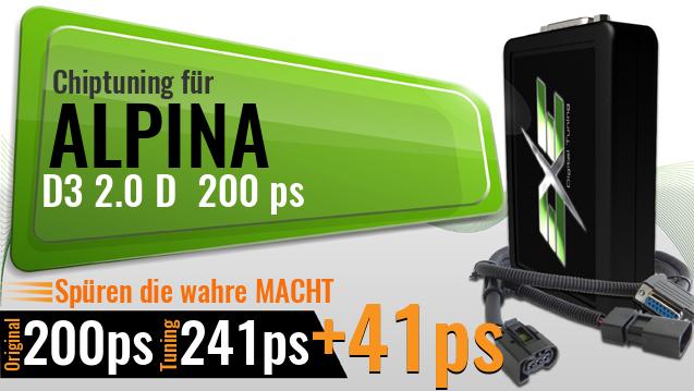 Chiptuning Alpina D3 2.0 D 200 ps