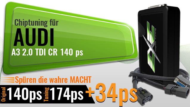 Chiptuning Audi A3 2.0 TDI CR 140 ps