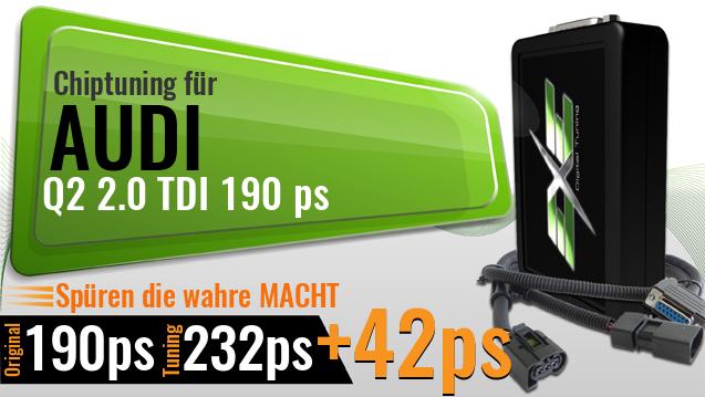 Chiptuning Audi Q2 2.0 TDI 190 ps