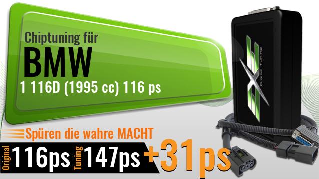 Chiptuning Bmw 1 116D (1995 cc) 116 ps