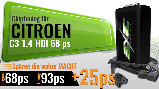 Chiptuning Citroen C3 1.4 HDI 68 ps