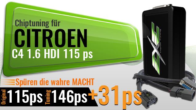 Chiptuning Citroen C4 1.6 HDI 115 ps