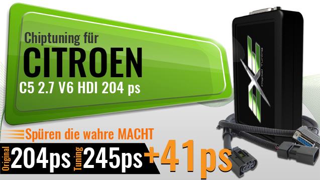 Chiptuning Citroen C5 2.7 V6 HDI 204 ps