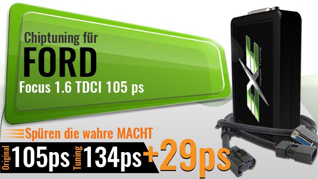 Chiptuning Ford Focus 1.6 TDCI 105 ps