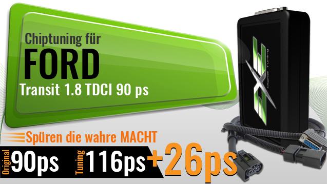 Chiptuning Ford Transit 1.8 TDCI 90 ps