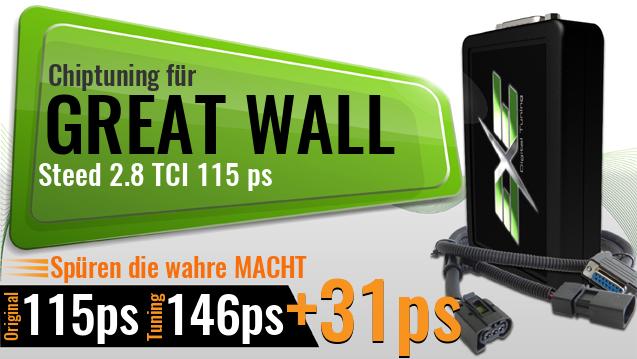 Chiptuning Great Wall Steed 2.8 TCI 115 ps