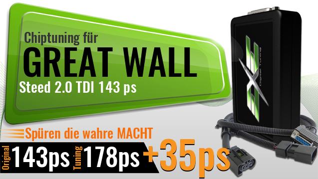 Chiptuning Great Wall Steed 2.0 TDI 143 ps