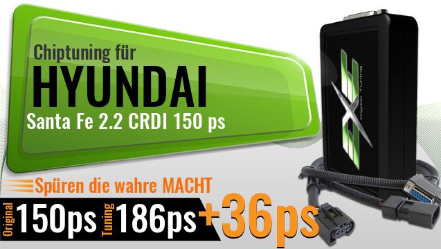 Chiptuning Hyundai Santa Fe 2.2 CRDI 150 ps
