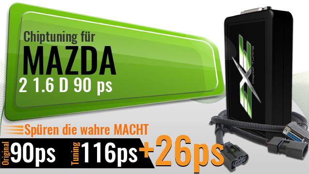 Chiptuning Mazda 2 1.6 D 90 ps