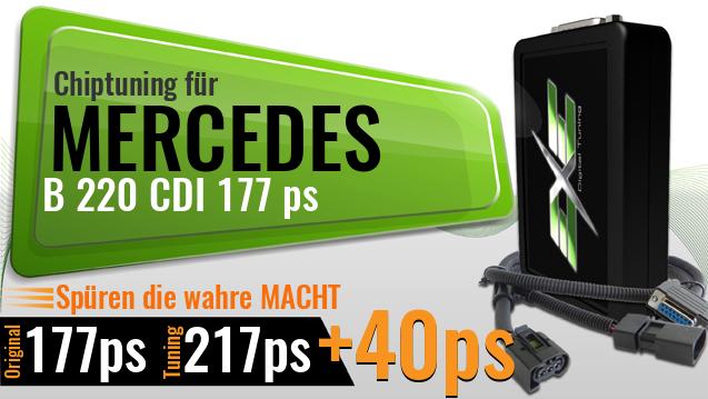 Chiptuning Mercedes B 220 CDI 177 ps