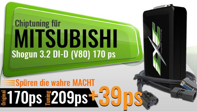 Chiptuning Mitsubishi Shogun 3.2 DI-D (V80) 170 ps