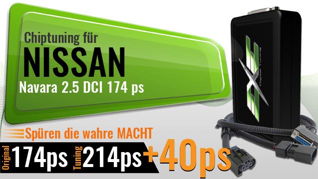 Chiptuning Nissan Navara 2.5 DCI 174 ps