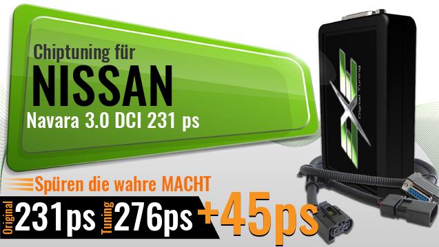 Chiptuning Nissan Navara 3.0 DCI 231 ps