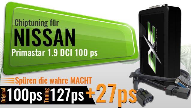 Chiptuning Nissan Primastar 1.9 DCI 100 ps