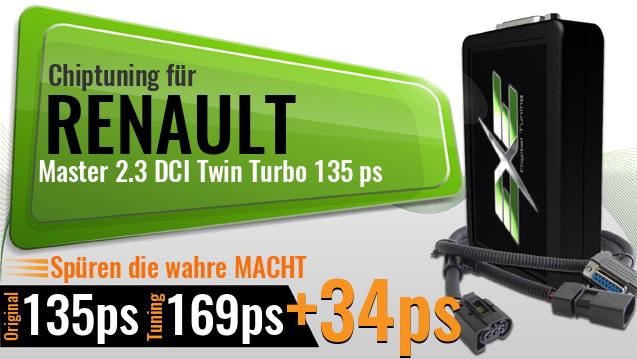 Chiptuning Renault Master 2.3 DCI Twin Turbo 135 ps