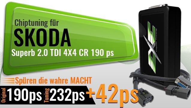 Chiptuning Skoda Superb 2.0 TDI 4X4 CR 190 ps