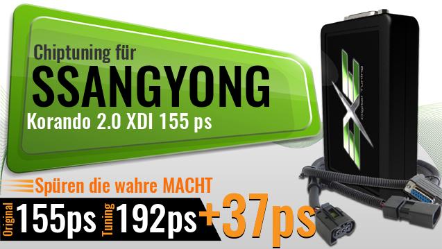 Chiptuning Ssangyong Korando 2.0 XDI 155 ps