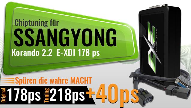 Chiptuning Ssangyong Korando 2.2 E-XDI 178 ps