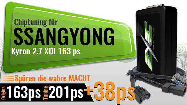 Chiptuning Ssangyong Kyron 2.7 XDI 163 ps