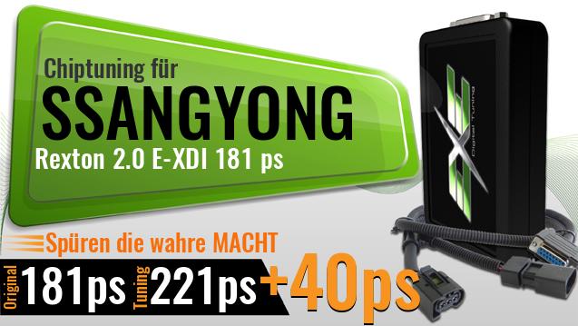 Chiptuning Ssangyong Rexton 2.0 E-XDI 181 ps