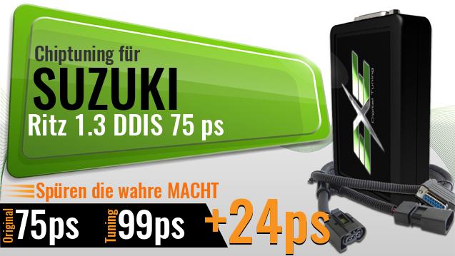 Chiptuning Suzuki Ritz 1.3 DDIS 75 ps