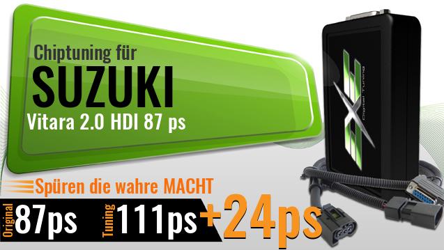 Chiptuning Suzuki Vitara 2.0 HDI 87 ps