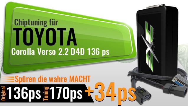 Chiptuning Toyota Corolla Verso 2.2 D4D 136 ps