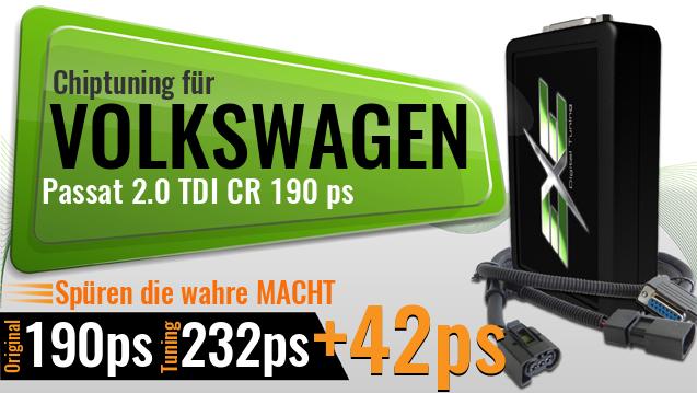 Chiptuning Volkswagen Passat 2.0 TDI CR 190 ps