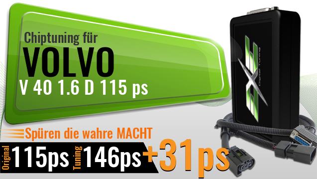 Chiptuning Volvo V 40 1.6 D 115 ps